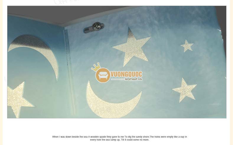 Đèn ốp trần trẻ em ngôi sao xanh uhs101-21